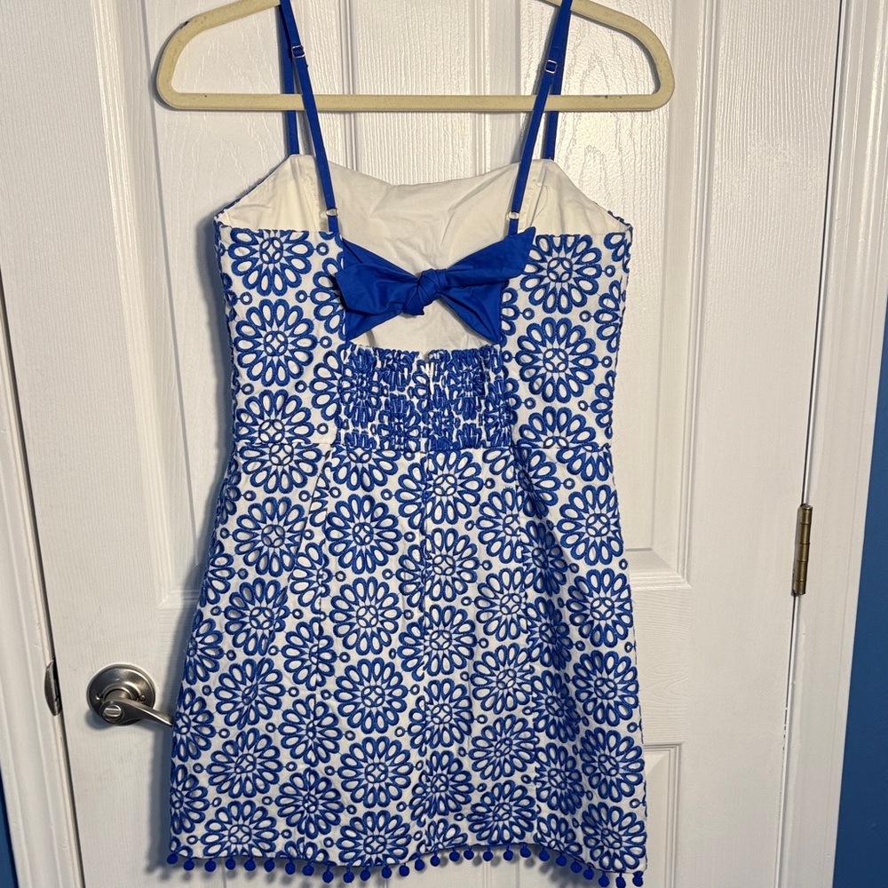 Lilly Pulitzer Blue and White Floral Mini Dress - Picture 4 of 7